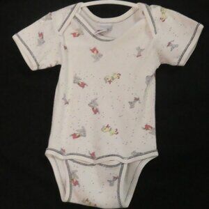 KANZ | 2/4 months | Short Sleeve Baby Bodysuit | Snap Button Bottom Closure